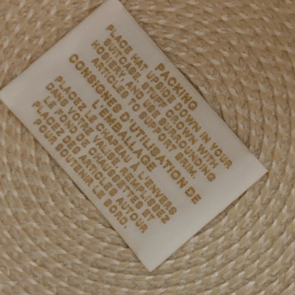 ERIC JAVITS Beige with Blue Trim Straw Hat - Picture 11 of 13